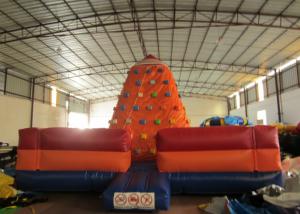 Customized Climbing Wall Inflatable 6 X 6 X 4.5m , Inflatable Water Slide