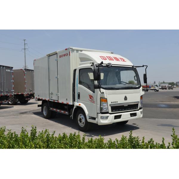 Cheap price SINOTRUK HOWO light duty truck 4 tons RHD euro 2 engine box truck van cargo truck