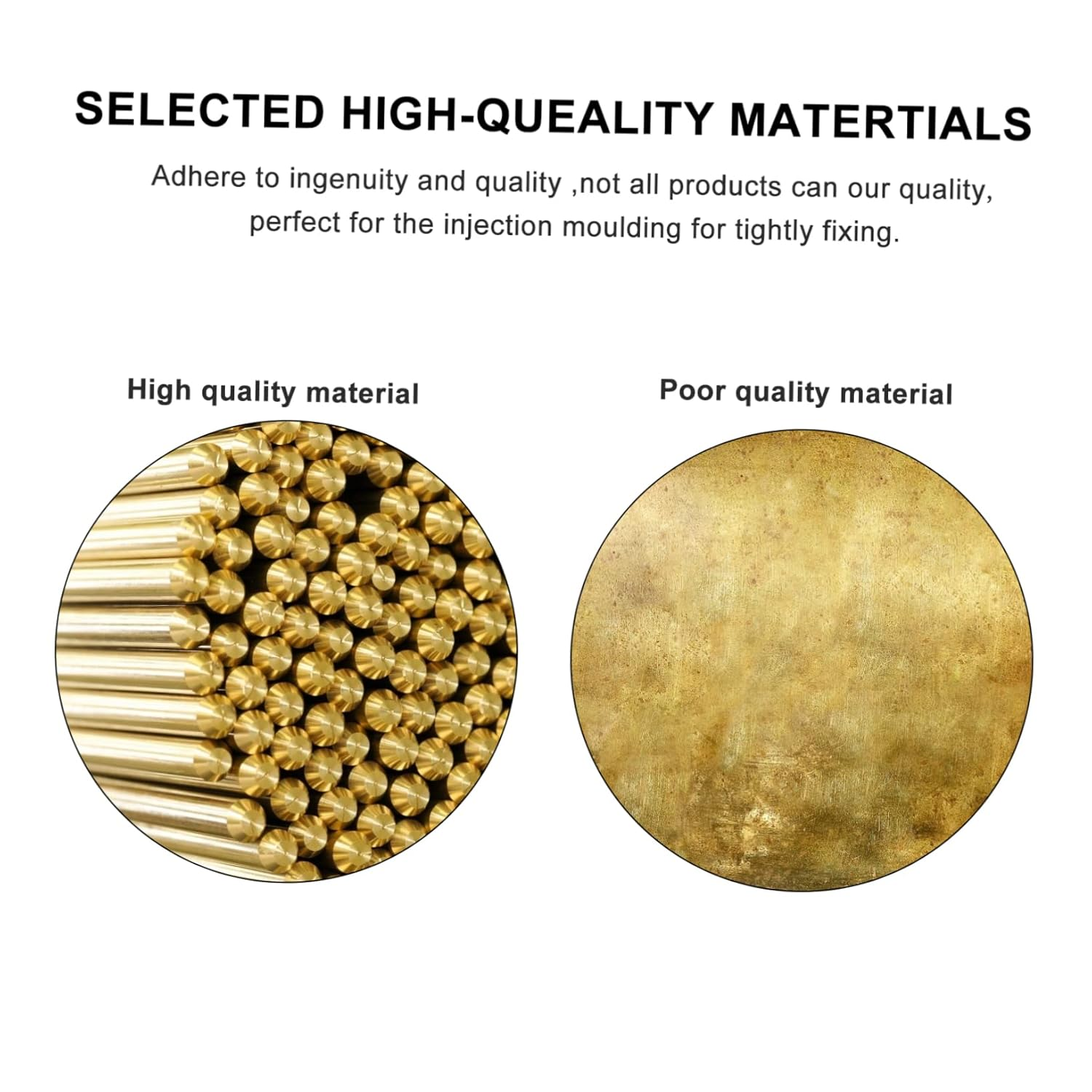 Blind Threaded Brass Inserts Closed End Design Lead Free Custom Precision Fasteners