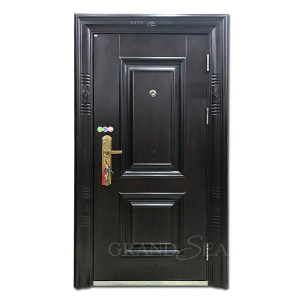 Iran Standard  Pre-hung  Carved square  Anti-explosion High Quality 5 Point Lock Steel Front Entrance Door