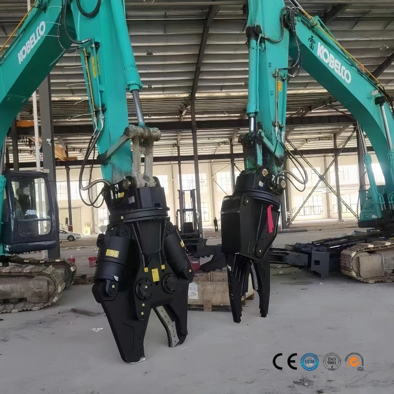 Factory Customize Heavy Duty Excavator Hydraulic Scrap Metal Shear Old Car Ship Shear Sharp Blade 360°Rotation Steel Bar Pipes Shear