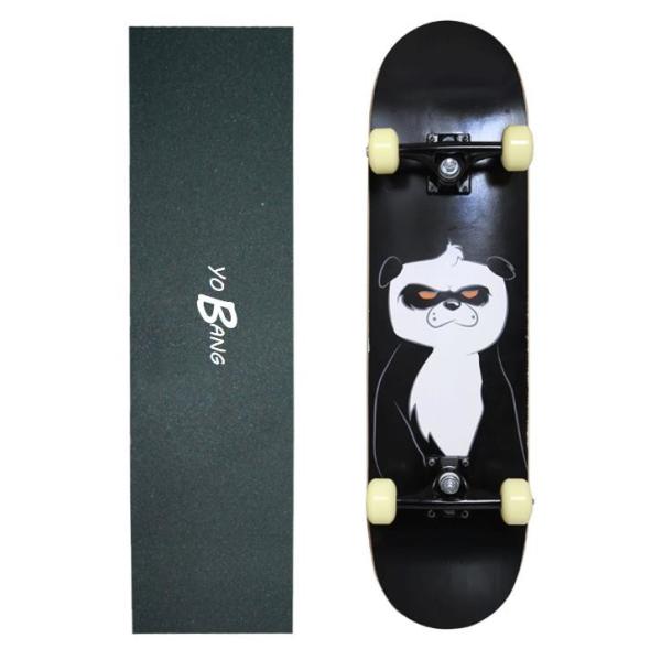31inch Cool Complete Skateboards Angry Panda 5V Aluminum Truck