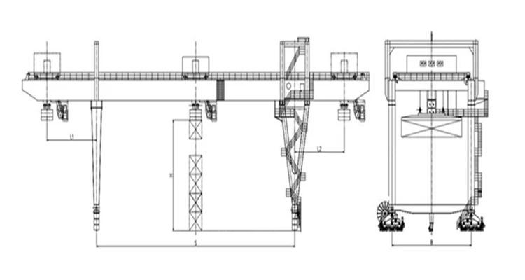 2026 New Intelligent RMG Rail Mounted Container Gantry Crane 40.5T Single Lift/65T Twin Lift Full VFD Auto Anti-sway  CE ISO