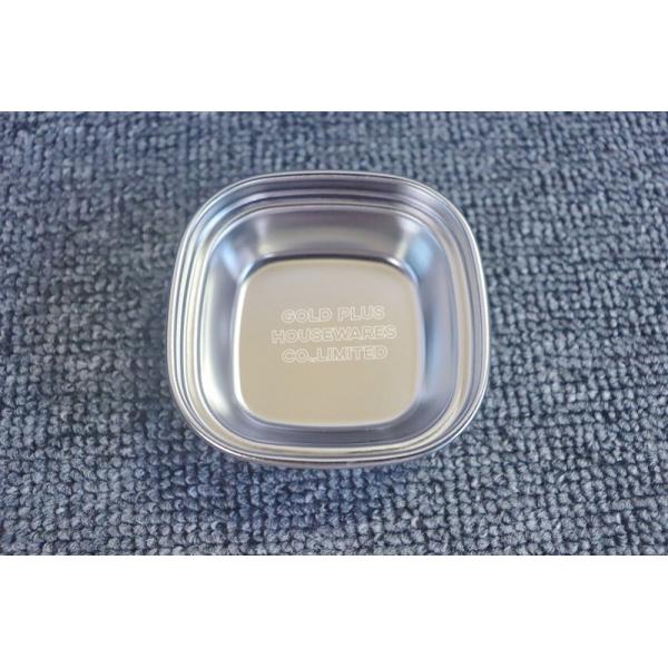 Hot sale korean style cheap stainless steel sauces tray rectangular saucer dish with different dividers