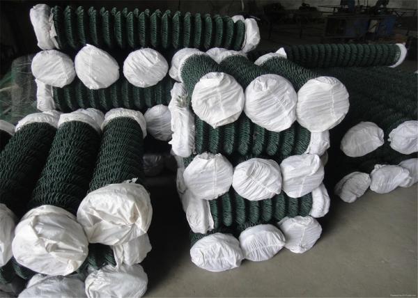 Black Vinyl Coated Steel Chain Wire Fence CYCLONE ,WIRE MESH FENCE