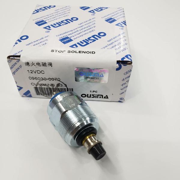 OUSIMA 096030-0070 12V Shut Off Solenoid Magnet Valve Solenoid Valve Cut Off Stop Solenoid For CUMMINS B3.3