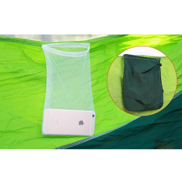 Outdoor Portable Camping Hammock With Mosquito Net Ultra Light Nylon Green