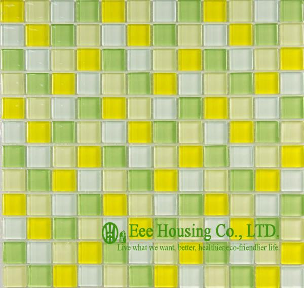 Home Decoration Glass Crystal Mosaic Tile For Bahroom,Kitchen Glass mosaic tiles For Sale