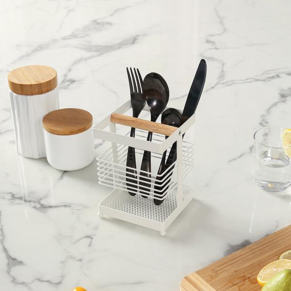 Comodíssimo suporte de utensílios de cozinha para organização doméstica e de restaurantes