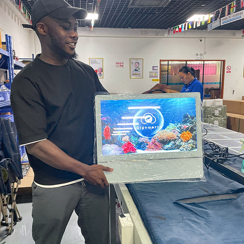 Full HD Лифт LCD дисплей Настенный LCD рекламный цифровой вывески