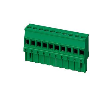 4000V obstruem dentro o SN do verde PA66 do passo 1*18P do conector CPT 5.08mm do bloco de terminais chapeado