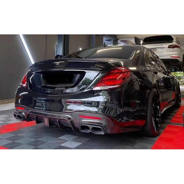 BRASS Tyle Front Shovel Rear Diffuser for Mercedes-Benz W222 AMG S63 S65 S63 S65 Carbon Fiber Body Kit