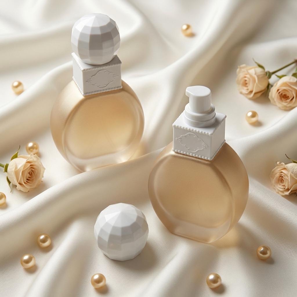 Anding Low Moq Custom Skincare Makeup Lotion Pump Bottle 50ml Luxury Empty Glass Foundation Lotion Bottle