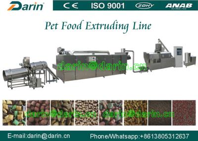 Linha de processo automática da extrusão dos alimentos para animais de estimação da eficiência elevada de aço inoxidável
