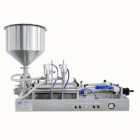Máquina de enchimento de líquidos semiautomática 316L, enchimento de pistão horizontal pastoso pneumático para creme cosmético