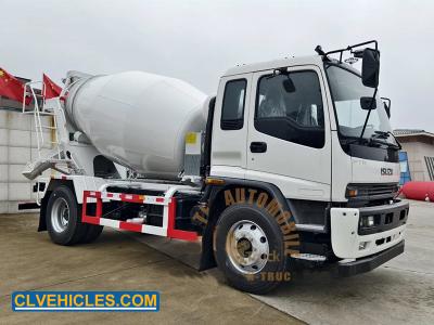 ISUZU FTR 205hp 6Cbms Mixer Truck Variable Capacity On Site Drum Mixing Concrete