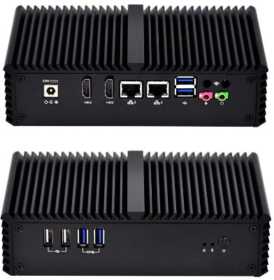 No Fan Industrial Mini PC With 2 Ethernet LAN Firewall Intel Core I3 4005U