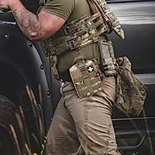 1000D Molle Ifak Pouch Rip Away, Tactical Tear Away Medical Pouch Empty, ornaments First Aid Pouch Bag Only for Camping