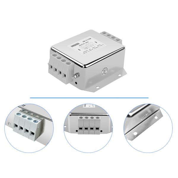 DAC41-D серия EMI фильтр 6A-30A Трехфазный четырехпроводной фильтр шума питания AC 380VAC/440VAC
