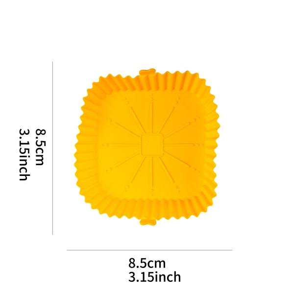 Воздушный фрайер Силиконовый горшок Пищевой класс Безопасность Воздушный фрайер Печь Аксессуары Квадрат Легко очищаемый Воздушный фрайер Силиконовый подкладка