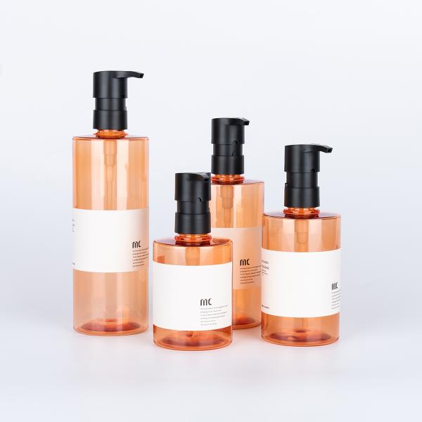 200ml 250ml 300ml 400ml Shampoo Bottles in PCR/PET Material with Customized Printing