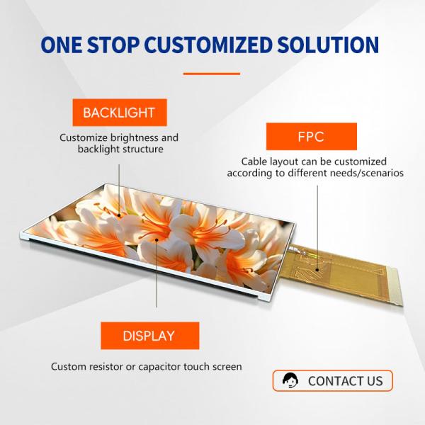 2.8-дюймовый 480 * 640 маленький ЖК-дисплей с 40pin и RGB интерфейс