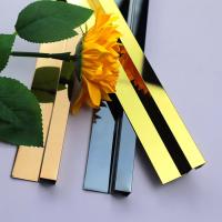 Tiras de canto de aço inoxidável personalizadas sem furos para decoração de azulejos