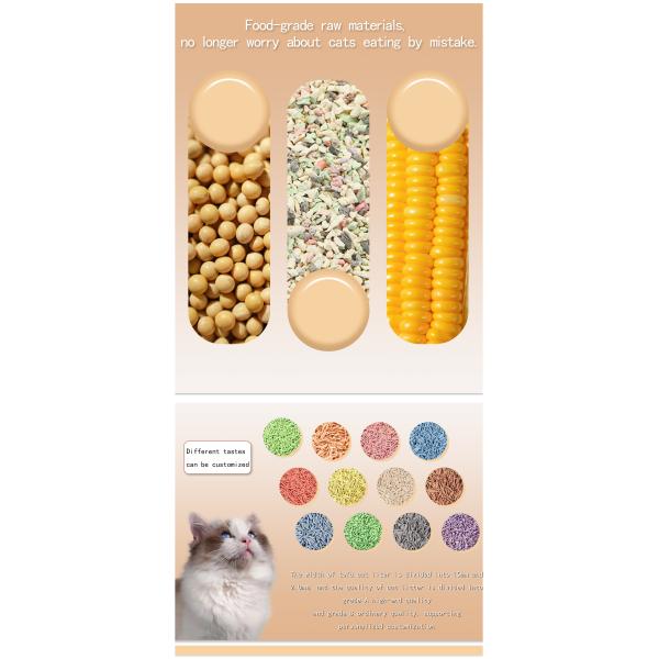 Item Type Eco-Friendly Tofu Cat Litter Box 100% Flushable ODM Designs Original Sand
