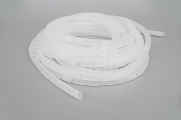 DM-6mm XGS-6mm Wholesales black and white customized PE Spiral Wrapping Bands for protecting electrical wires