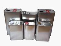 4L quadrado Tin Cans Empty Tin Containers com o punho da tampa do metal