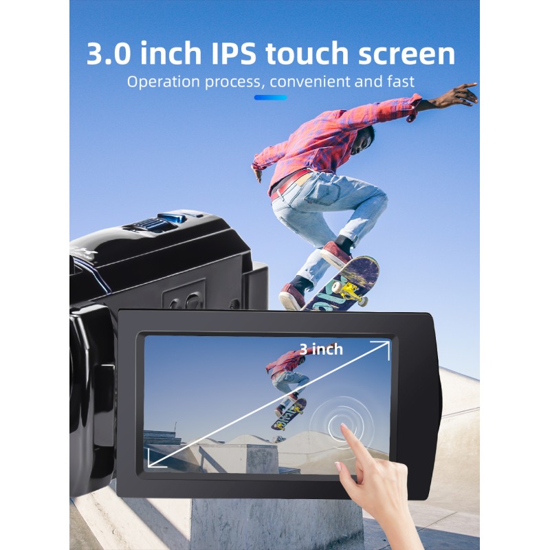 Professional 4K Digital Video Cameras Recorder with Wifi 48mp 16x Digital Zoom Camcorder Vlogging Camera for Youtube