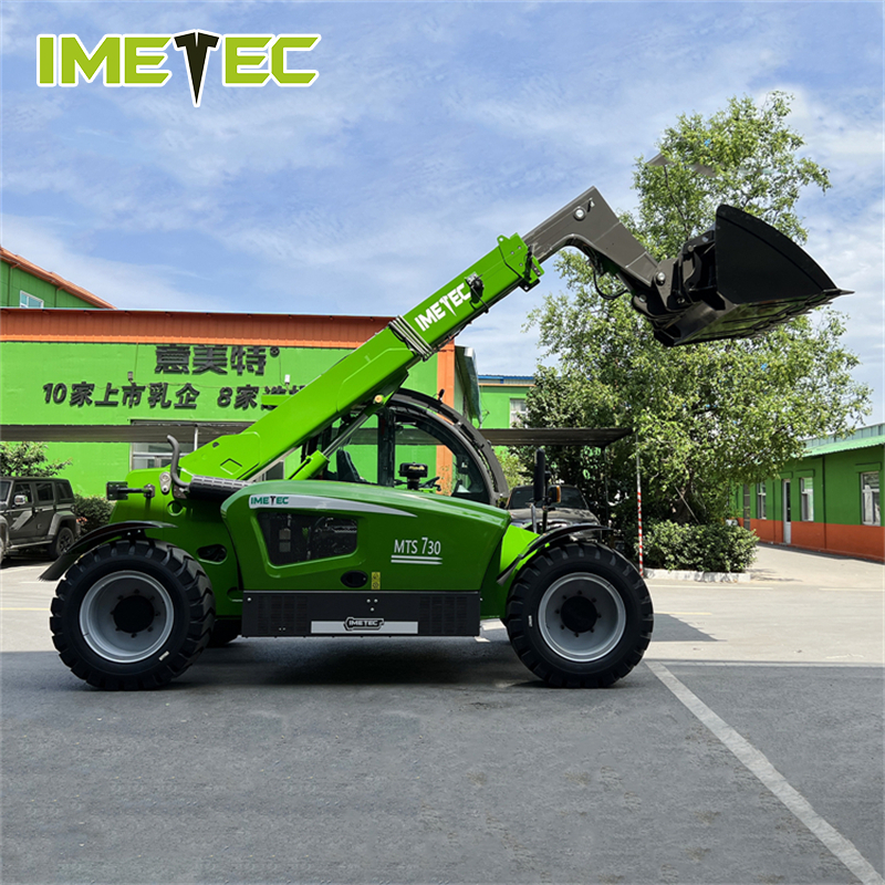 Yuchai Engine Telescopic Boom Forklift 81kW 4 Ton Telehandler Stage III IV Emission