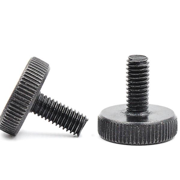 Carbon steel  M5 M8 Thumb Screw Black finishing Class8. 8 Grade 8.8 Iron Spade Head Thumb Screw
