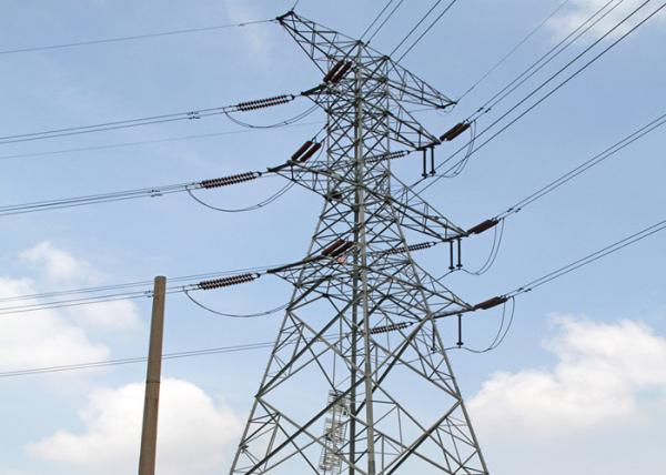 S355JR Steel 10 - 1000KV Electric Power Tower Terminal Type Environmental Friendly