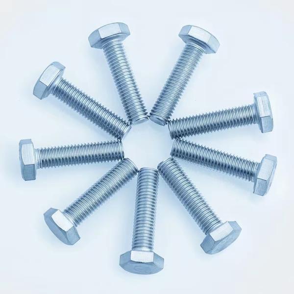 M2 - M72 Electrogalvanizing Carbon Steel Hexagon Head Bolt Full Thread