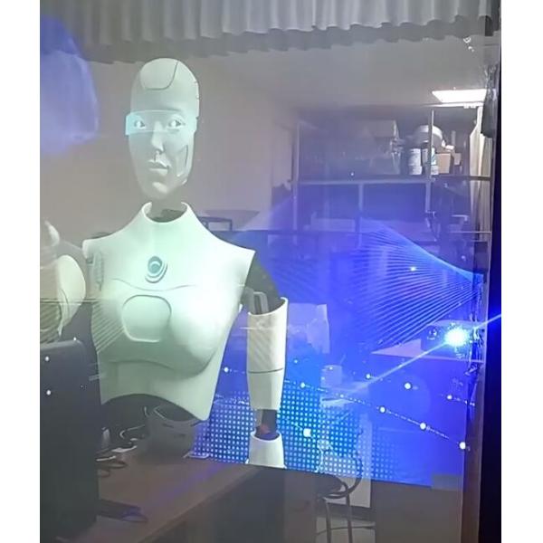 Interactive Transparent Film Holographic 3D Displays Glass Window Custom