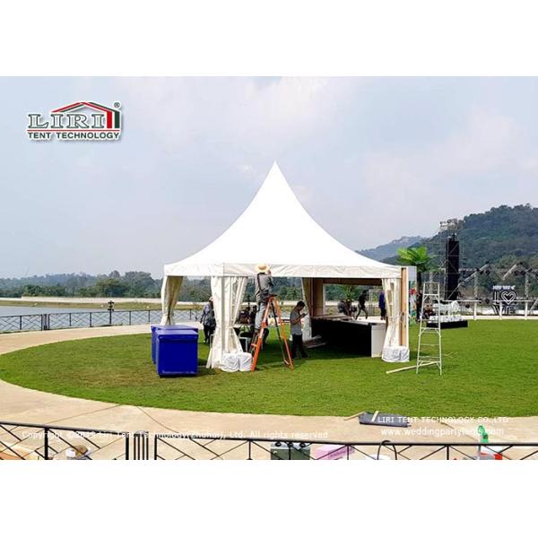 На открытом воздухе шатер 5кс5м сени газебо партии с простой стенкой ПВК белизны вокруг