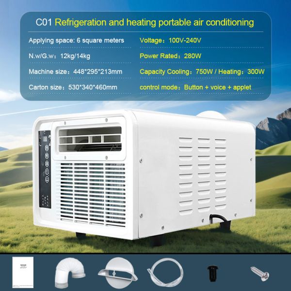 Fashion Mini Portable Air AC Window Type AC with Low Electric Consumption
