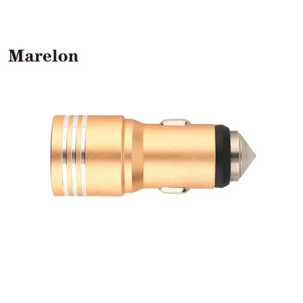 Promotional Dual Usb Car Charger Multi Color For Smart Device Charging