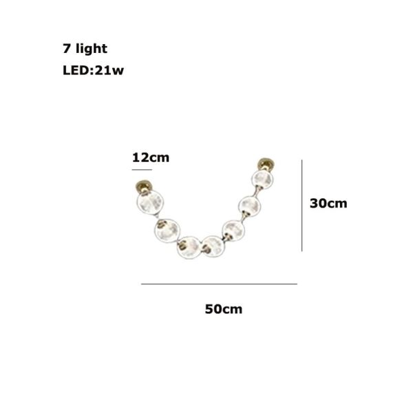 Pearl Drop Series Dimmable LED Hanging Lamps Staircase Very Long Luminaire (WH-NC-133)