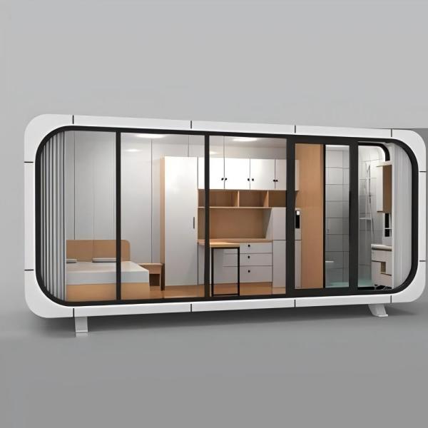New Design Apple Cabin Economic Movable Capsule Hotel Container House Movable Home Prefab House