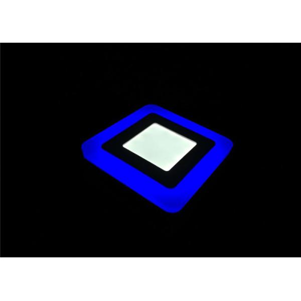 Double Color 6 Watt Led Panel Light White With Blue Edge CRI ≥ 70/80 Ra IP40