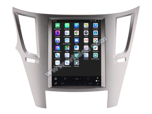 Pantalla Tesla vertical Android de 10.4 para Subaru Outback 4 Legacy 5 2009-2014, sistema multimedia estéreo para coche, GPS, reproductor Carplay