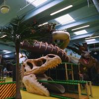Création d'un terrain de jeux pour enfants à thème de dinosaure en forêt immersive Didi Fabricant d'équipements de divertissement