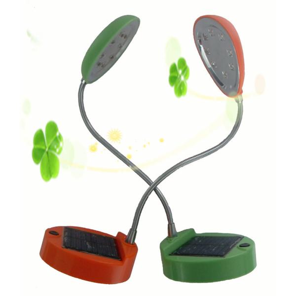 Long working life 80mAh / 5.5V ABS 8LED solar powered led lamp CE & ROHS approval