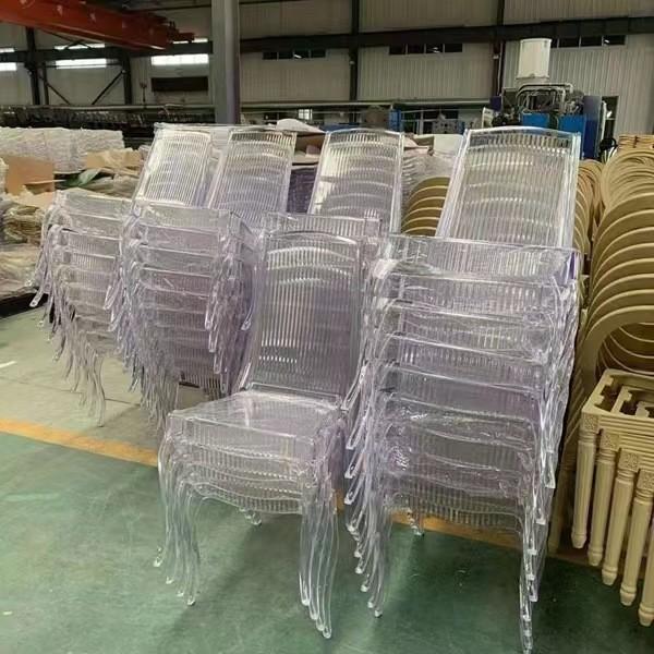 Modern Dining Side Chair, Flash Furniture Phantom Series Transparent Stacking Side Chair