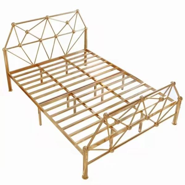 Cama adulta do quadro da plataforma do estudante barato moderno das camas do metal do ferro forjado da escola