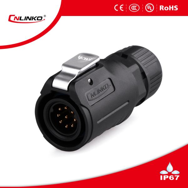 Cnlinko LP-16-2 Pin Metal Wiring IP68 Screw Circular Waterproof Aviation Plug Connectors