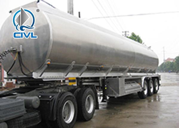3 Axles CIVL Brand 42,000 Liter Fuel Tanker Semi Trailer With 4 Inch Manhole Cover