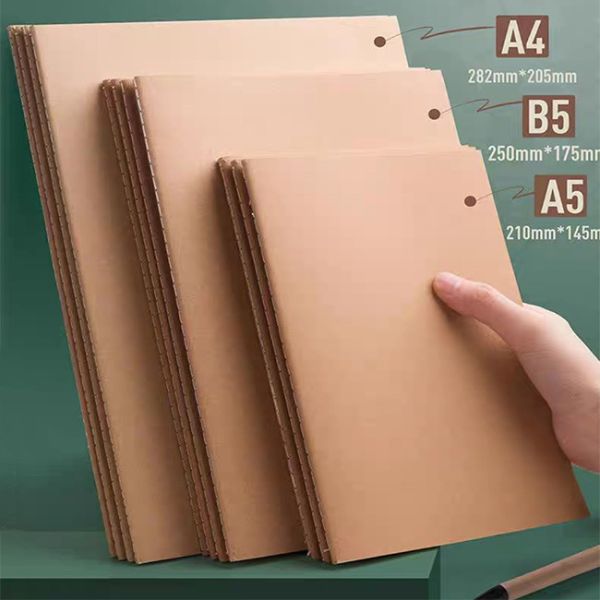 A4 A5 A6 Recycled Spiral Bound Notebook Blank Paperback Journals For School